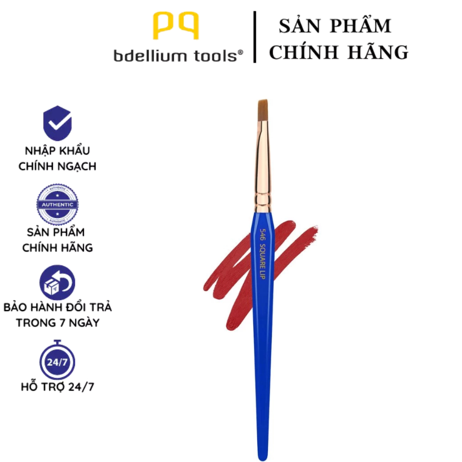 Cọ Trang Điểm Môi Chuyên Nghiệp Bdellium Tools Golden Triangle B546 Square Lip